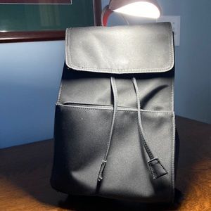 Black backpack crossover bag